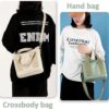 Canvas Small Tote Crossbody Shoulder Bag