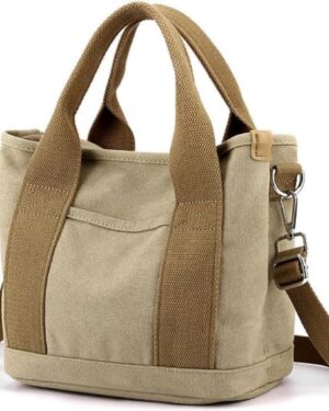Canvas Small Tote Crossbody Shoulder Bag - Image 11