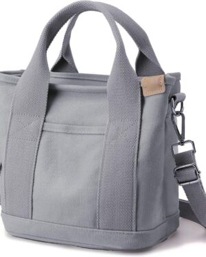 Canvas Small Tote Crossbody Shoulder Bag - Image 13