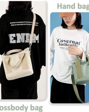 Canvas Small Tote Crossbody Shoulder Bag