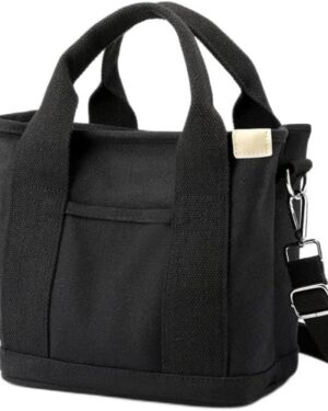 Canvas Small Tote Crossbody Shoulder Bag - Image 8