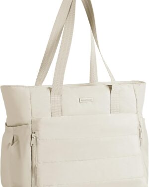 Pink Puffy Quilted Large Tote Bag - Image 10