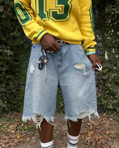Baggy Denim Shorts - Image 3
