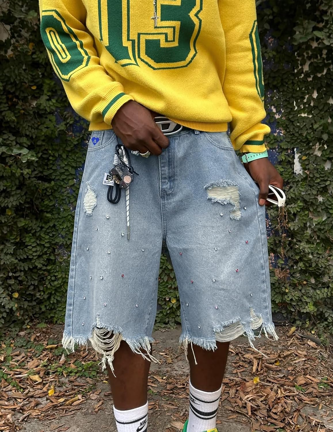 Baggy Denim Shorts - Image 3