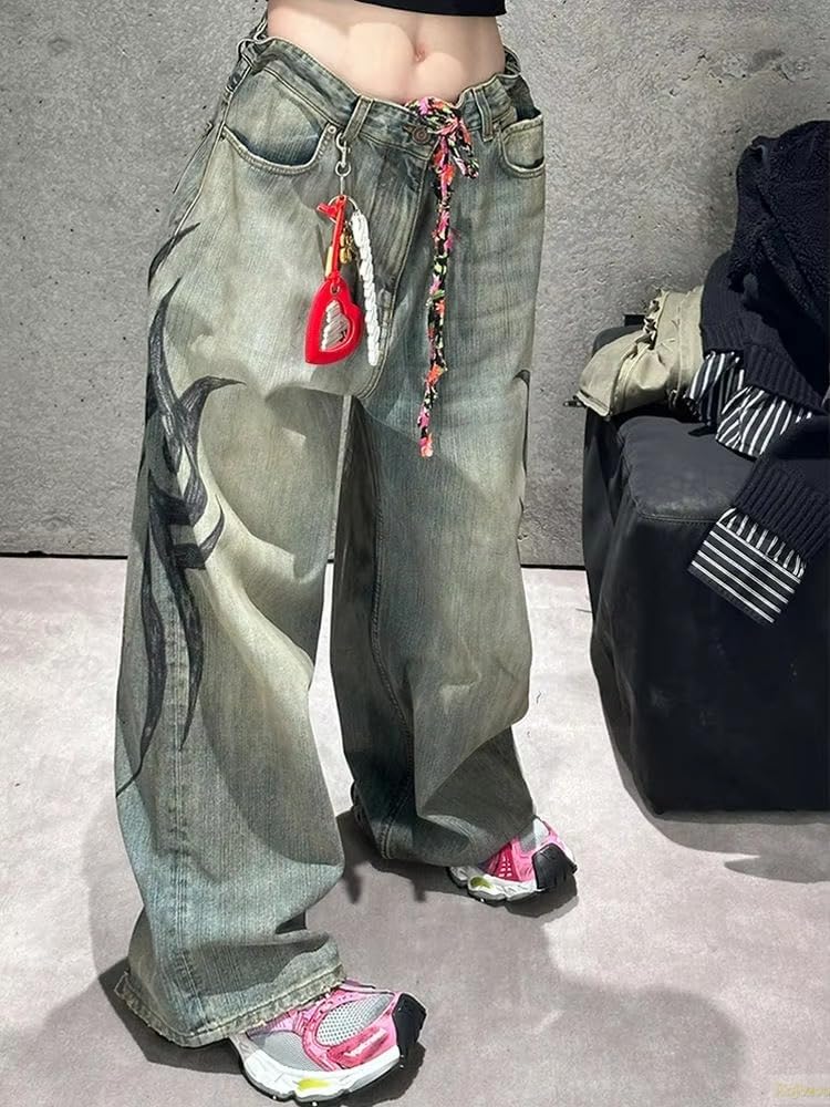 High-Waisted Baggy Jeans - Image 3