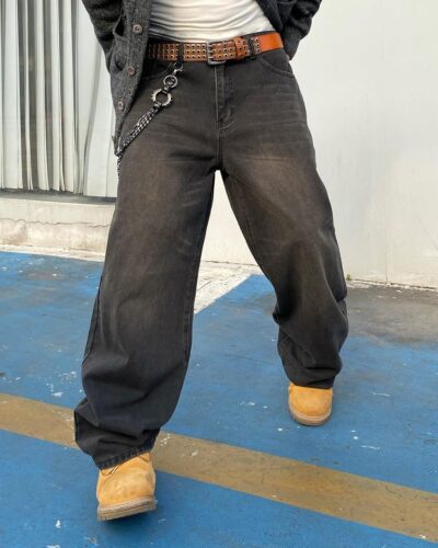 Men's Baggy Denim Pants - Image 2