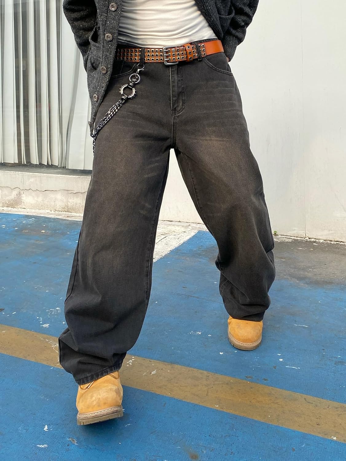 Men's Baggy Denim Pants - Image 2