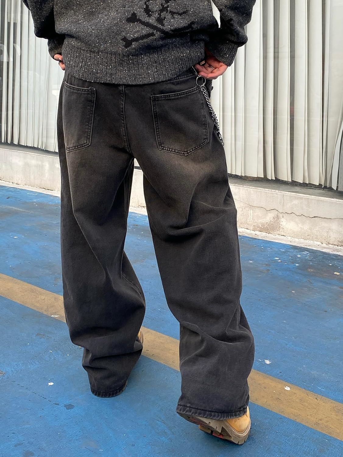 Men's Baggy Denim Pants - Image 5