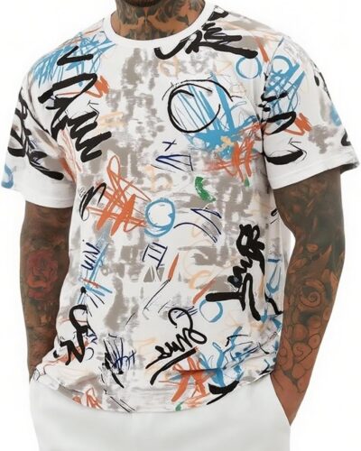 Men's Cotton Graphic Tee - Image 26