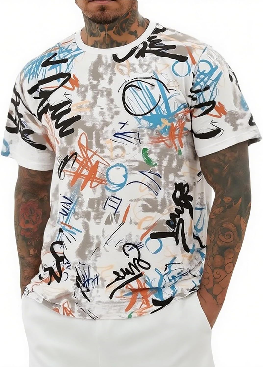 Men's Cotton Graphic Tee - Image 26
