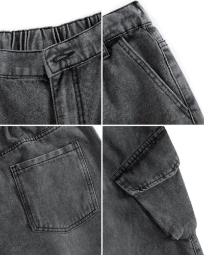 Men's Denim Cargo Pants - Image 4