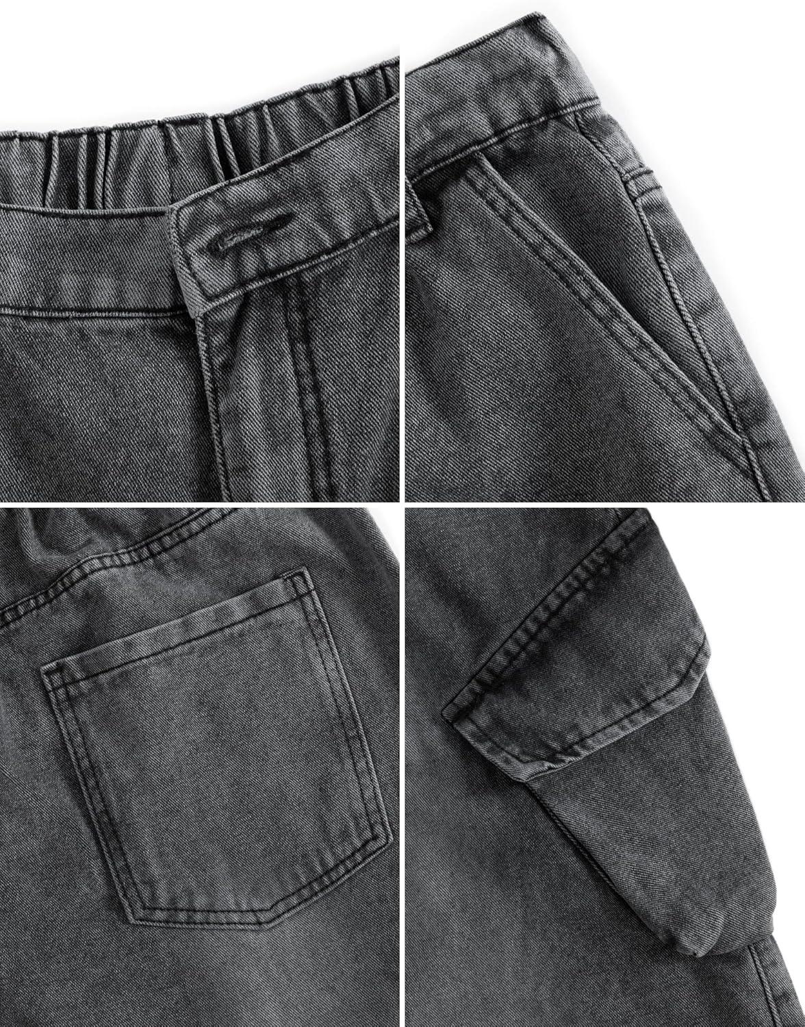 Men's Denim Cargo Pants - Image 4