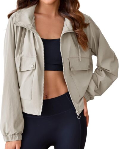 Women's Lightweight Cropped Jacket - Image 8