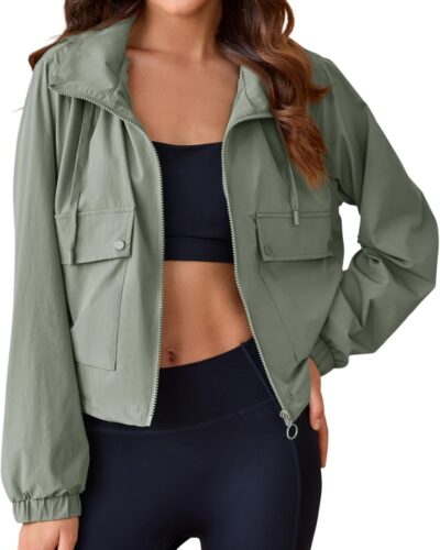 Women's Lightweight Cropped Jacket - Image 9