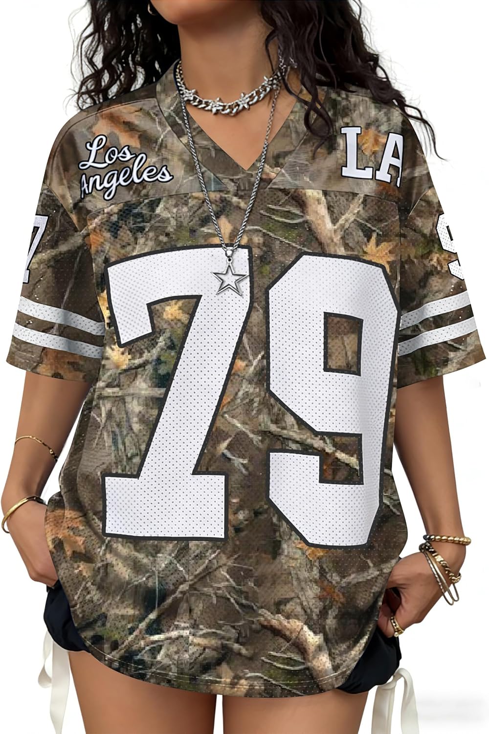 Women's Oversized Graphic Tee - Image 15